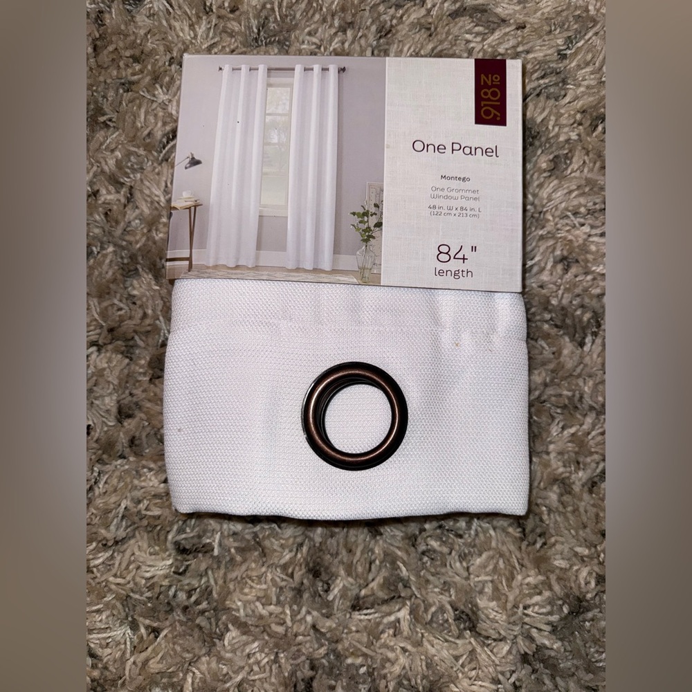 White Window Panel with Grommet